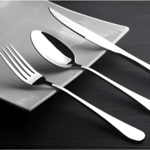 Jogo Inox 48 Peças Garfo Faca Colheres Talheres Classico