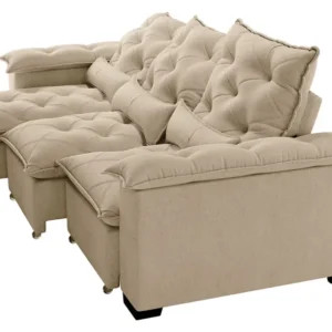 Sofá 5 Lugares Retrátil Prime Império Sol Colchões e Estofados